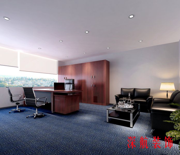 恒拓開(kāi)源有限公司辦公室裝修辦公區(qū)效果圖