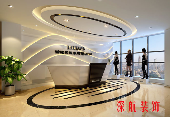 瀚銘熙服裝公司前臺效果圖